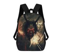 sinyumoney Children's Backpack, Stairway to Hell Fiendish Descent Schoolbag Large Capacity Students Bookbag Rucksack Knapsack for Boys Girls Adults Teen 17inch
