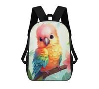 sinyumoney Children's Backpack Summer Bird School Rucksack 3D School Bag Kids School Backpack School Bags Fashion Backpack with Pocket Book Bags 17inch