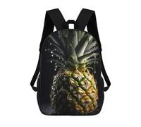 sinyumoney Children's Backpack Tasty Pineapple School Rucksack 3D School Bag Kids School Backpack School Bags Fashion Backpack with Pocket Book Bags 17inch