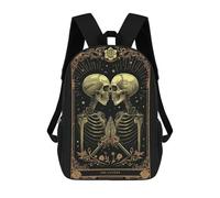 sinyumoney Children's Backpack The Lovers Tarot Card School Rucksack 3D School Bag Kids School Backpack School Bags Fashion Backpack with Pocket Book Bags 17inch