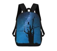 sinyumoney Children's Backpacks 3d Kids Backpack Alone in The Dark Schoolbags Kids Backpack School Bags Toddler Student Fashion Bag Daypack for Boys Girls 17inch