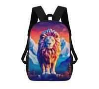 sinyumoney Children's Backpacks 3d Kids Backpack Amazing Lion Art Schoolbags Kids Backpack School Bags Toddler Student Fashion Bag Daypack for Boys Girls 17inch