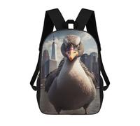 sinyumoney Children's Backpacks 3d Kids Backpack Angry Goose Schoolbags Kids Backpack School Bags Toddler Student Fashion Bag Daypack for Boys Girls 17inch