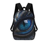 sinyumoney Children's Backpacks 3d Kids Backpack Blue Dragon Eye Schoolbags Kids Backpack School Bags Toddler Student Fashion Bag Daypack for Boys Girls 17inch