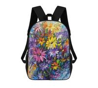 sinyumoney Children's Backpacks 3d Kids Backpack Bright Dance of Colors Schoolbags Kids Backpack School Bags Toddler Student Fashion Bag Daypack for Boys Girls 17inch