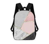 sinyumoney Children's Backpacks 3d Kids Backpack Collage of Textures 03 Schoolbags Kids Backpack School Bags Toddler Student Fashion Bag Daypack for Boys Girls 17inch