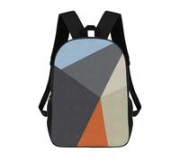 sinyumoney Children's Backpacks 3d Kids Backpack Colorful Geometric 28 Schoolbags Kids Backpack School Bags Toddler Student Fashion Bag Daypack for Boys Girls 17inch
