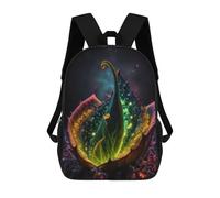 sinyumoney Children's Backpacks 3d Kids Backpack Cosmic Carnivore Succulent Schoolbags Kids Backpack School Bags Toddler Student Fashion Bag Daypack for Boys Girls 17inch