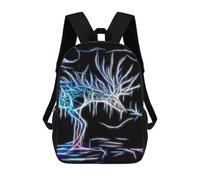 sinyumoney Children's Backpacks 3d Kids Backpack Deer at Night Schoolbags Kids Backpack School Bags Toddler Student Fashion Bag Daypack for Boys Girls 17inch