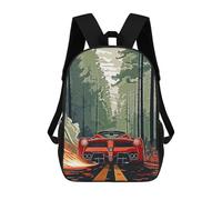sinyumoney Children's Backpacks 3d Kids Backpack Discovering Hidden Forests Schoolbags Kids Backpack School Bags Toddler Student Fashion Bag Daypack for Boys Girls 17inch