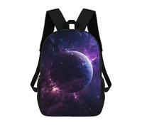 sinyumoney Children's Backpacks 3d Kids Backpack Earth Collision Schoolbags Kids Backpack School Bags Toddler Student Fashion Bag Daypack for Boys Girls 17inch