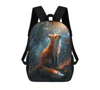 sinyumoney Children's Backpacks 3d Kids Backpack Fox Basing in Sunlight Schoolbags Kids Backpack School Bags Toddler Student Fashion Bag Daypack for Boys Girls 17inch
