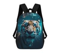 sinyumoney Children's Backpacks 3d Kids Backpack Funny Underwater Tiger Schoolbags Kids Backpack School Bags Toddler Student Fashion Bag Daypack for Boys Girls 17inch