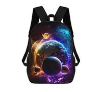 sinyumoney Children's Backpacks 3d Kids Backpack Galactic Glow Adventure Schoolbags Kids Backpack School Bags Toddler Student Fashion Bag Daypack for Boys Girls 17inch