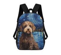 sinyumoney Children's Backpacks 3d Kids Backpack Lagotto Romagnolo Schoolbags Kids Backpack School Bags Toddler Student Fashion Bag Daypack for Boys Girls 17inch