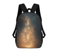 sinyumoney Children's Backpacks 3d Kids Backpack Milky Way Galaxy Schoolbags Kids Backpack School Bags Toddler Student Fashion Bag Daypack for Boys Girls 17inch