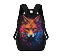 sinyumoney Children's Backpacks 3d Kids Backpack Neon Fox Schoolbags Kids Backpack School Bags Toddler Student Fashion Bag Daypack for Boys Girls 17inch