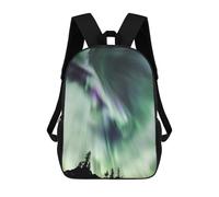 sinyumoney Children's Backpacks 3d Kids Backpack Northern Lights in Jasper Schoolbags Kids Backpack School Bags Toddler Student Fashion Bag Daypack for Boys Girls 17inch