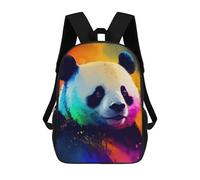 sinyumoney Children's Backpacks 3d Kids Backpack Panda Colorful Animal Schoolbags Kids Backpack School Bags Toddler Student Fashion Bag Daypack for Boys Girls 17inch