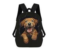 sinyumoney Children's Backpacks 3d Kids Backpack Rhodesian Ridgeback Schoolbags Kids Backpack School Bags Toddler Student Fashion Bag Daypack for Boys Girls 17inch
