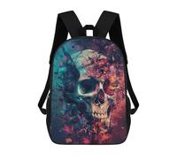 sinyumoney Children's Backpacks 3d Kids Backpack Skull Fantasy Schoolbags Kids Backpack School Bags Toddler Student Fashion Bag Daypack for Boys Girls 17inch