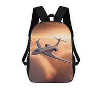 sinyumoney Children's Backpacks 3d Kids Backpack Sunrise Air Travel Schoolbags Kids Backpack School Bags Toddler Student Fashion Bag Daypack for Boys Girls 17inch