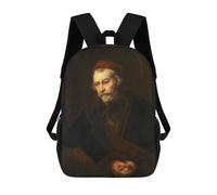sinyumoney Children's Backpacks 3d Kids Backpack The Apostle Paul Schoolbags Kids Backpack School Bags Toddler Student Fashion Bag Daypack for Boys Girls 17inch