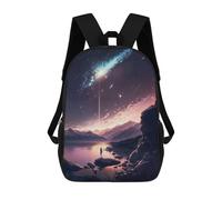 sinyumoney Children's Backpacks 3d Kids Backpack Twilight Descends Anime Schoolbags Kids Backpack School Bags Toddler Student Fashion Bag Daypack for Boys Girls 17inch