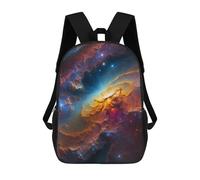 sinyumoney Children's Backpacks 3d Kids Backpack Whirlpool Galaxy Schoolbags Kids Backpack School Bags Toddler Student Fashion Bag Daypack for Boys Girls 17inch