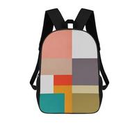 sinyumoney Children's Backpacks Abstract And Conceptual 3 School Bag 3D Printed Children's School Backpack Fashion Travel Backpacks for Kids School Students 17inch