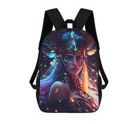 sinyumoney Children's Backpacks Ancient Goddess Portrait School Bag 3D Printed Children's School Backpack Fashion Travel Backpacks for Kids School Students 17inch
