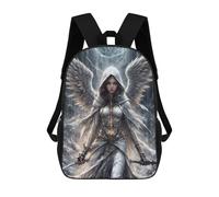 sinyumoney Children's Backpacks Archangel Princess School Bag 3D Printed Children's School Backpack Fashion Travel Backpacks for Kids School Students 17inch