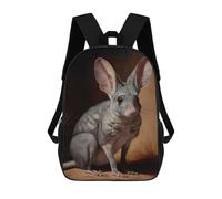 sinyumoney Children's Backpacks Australian Bilby Oil Paint School Bag 3D Printed Children's School Backpack Fashion Travel Backpacks for Kids School Students 17inch