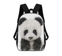 sinyumoney Children's Backpacks Cute Panda Portrait School Bag 3D Printed Children's School Backpack Fashion Travel Backpacks for Kids School Students 17inch