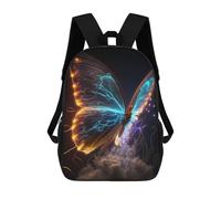 sinyumoney Children's Backpacks Electric Butterfly Flight School Bag 3D Printed Children's School Backpack Fashion Travel Backpacks for Kids School Students 17inch