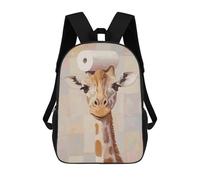 sinyumoney Children's Backpacks Giraffe with Toilet Paper on Head School Bag 3D Printed Children's School Backpack Fashion Travel Backpacks for Kids School Students 17inch