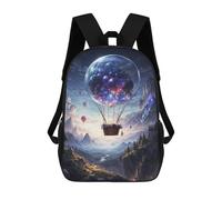 sinyumoney Children's Backpacks Kids Aloft in The Valley School Bag Boys Backpack Travel Bag Student Schoolbag Book Stationery Bag School Bags 17inch