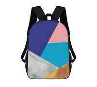 sinyumoney Children's Backpacks Kids Collage Art 2 School Bag Boys Backpack Travel Bag Student Schoolbag Book Stationery Bag School Bags 17inch