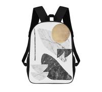 sinyumoney Children's Backpacks Kids Collage of Textures 19 School Bag Boys Backpack Travel Bag Student Schoolbag Book Stationery Bag School Bags 17inch