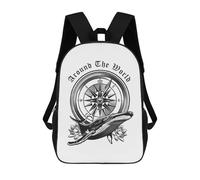 sinyumoney Children's Backpacks Kids Compass Set School Bag Boys Backpack Travel Bag Student Schoolbag Book Stationery Bag School Bags 17inch