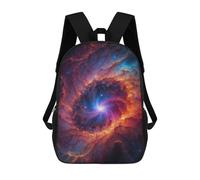 sinyumoney Children's Backpacks Kids Cosmic Whirlpool School Bag Boys Backpack Travel Bag Student Schoolbag Book Stationery Bag School Bags 17inch
