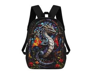 sinyumoney Children's Backpacks Kids Draconian Dragon Abstract School Bag Boys Backpack Travel Bag Student Schoolbag Book Stationery Bag School Bags 17inch