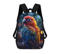 sinyumoney Children's Backpacks Kids Epic Rainy Lovebird School Bag Boys Backpack Travel Bag Student Schoolbag Book Stationery Bag School Bags 17inch