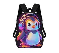 sinyumoney Children's Backpacks Kids Hip Hop Penguin School Bag Boys Backpack Travel Bag Student Schoolbag Book Stationery Bag School Bags 17inch