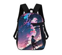 sinyumoney Children's Backpacks Kids Manga Torii Gate Dragon School Bag Boys Backpack Travel Bag Student Schoolbag Book Stationery Bag School Bags 17inch