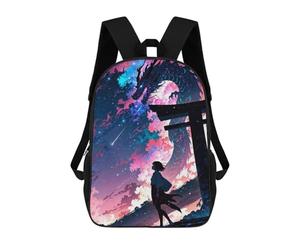 sinyumoney Children's Backpacks Kids Manga Torii Gate Dragon School Bag Boys Backpack Travel Bag Student Schoolbag Book Stationery Bag School Bags 17inch