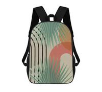 sinyumoney Children's Backpacks Kids Minimalist Floral 02 School Bag Boys Backpack Travel Bag Student Schoolbag Book Stationery Bag School Bags 17inch