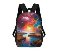 sinyumoney Children's Backpacks Kids Strange Clouds School Bag Boys Backpack Travel Bag Student Schoolbag Book Stationery Bag School Bags 17inch