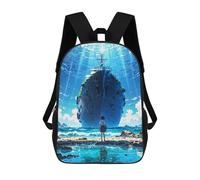 sinyumoney Children's Backpacks Kids Sunken Ship And Girl School Bag Boys Backpack Travel Bag Student Schoolbag Book Stationery Bag School Bags 17inch