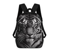 sinyumoney Children's Backpacks Kids Tiger Drawing School Bag Boys Backpack Travel Bag Student Schoolbag Book Stationery Bag School Bags 17inch